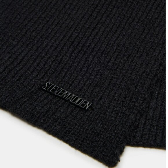 NIB STEVE MADDEN EVELYN BAG SCARF CHARM BOX GIFT SET BLACK $154 - Picture 6 of 8